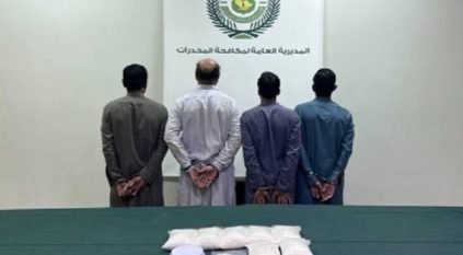 القبض على 4 باكستانيين لترويجهم الشبو في الرياض