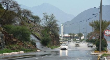 استمرار أمطار الباحة ونجران حتى المساء