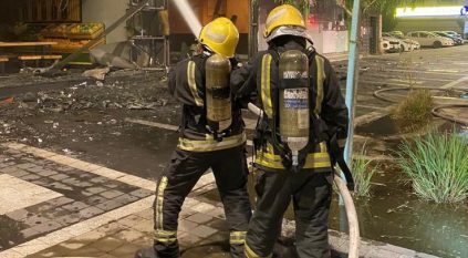 مدني المدينة المنورة يخمد حريقًا في محل تجاري