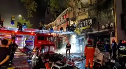 لقطات مروعة لوفاة 31 شخصًا في انفجار مطعم بالصين