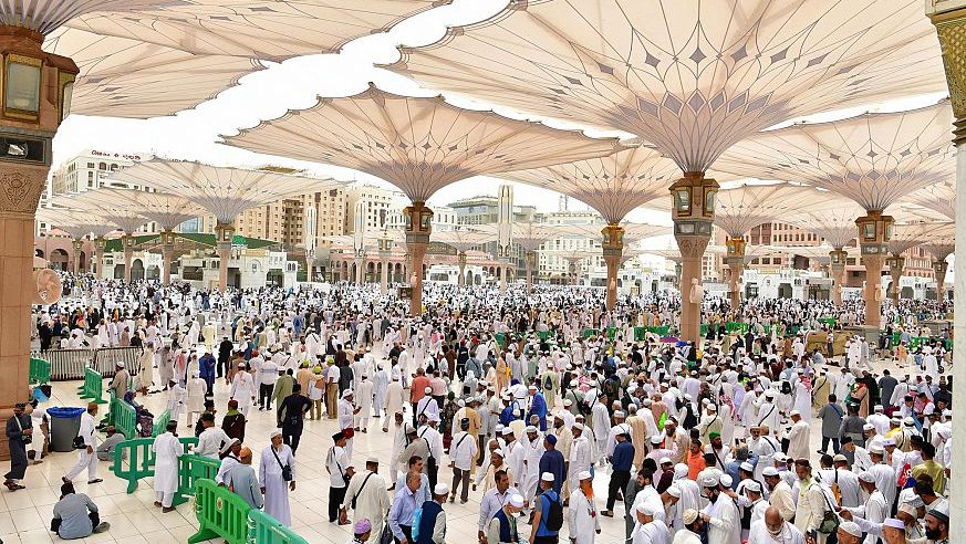 وصول أكثر من 813 ألف حاج إلى المدينة المنورة حتى اليوم
