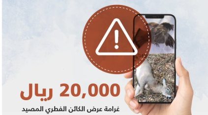 20 ألف ريال غرامة عرض الكائنات الفطرية