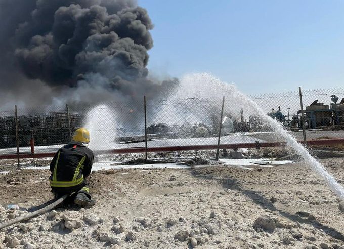 مدني الدمام يباشر حريقًا في مصنع