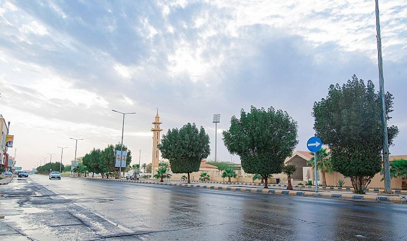أمطار وبرد بعدة مناطق تستمر للغد