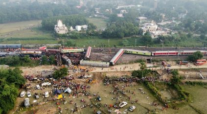  اصطدام مروع بين 3 قطارات في الهند