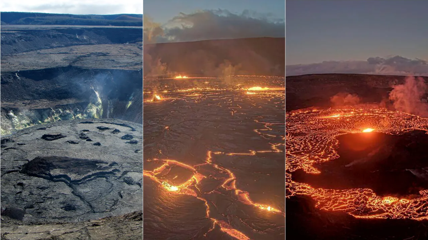 لقطات مرعبة لثوران بركان كيلاويا بأمريكا