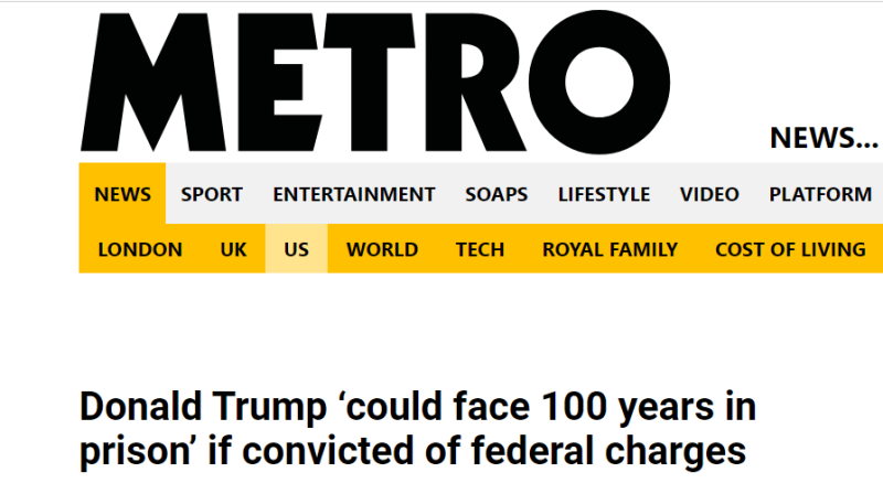 دونالد ترامب قد يواجه 100 عام في السجن