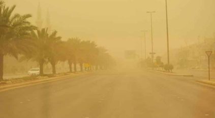 توقعات باستمرار الأتربة والغبار على معظم أنحاء السعودية