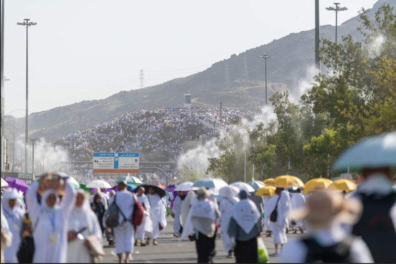 وزارة الحج تعلن نجاح تصعيد الحجاج إلى عرفة