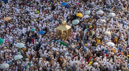 لقطات لطواف الوداع بتقنية التصوير السريع