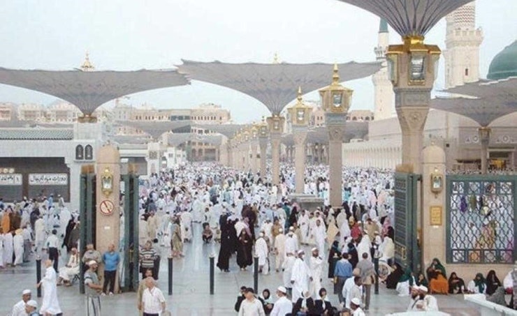 وصول أكثر من 550 ألف حاج إلى المدينة المنورة