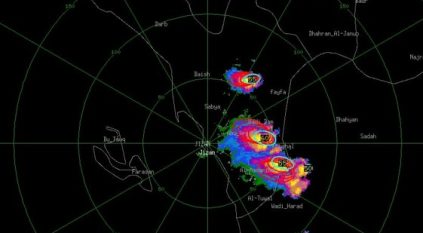 المركز الوطني للأرصاد: أمطار غزيرة على 4 مناطق