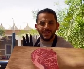 شريحة لحم سعرها 22 ألف ريال!