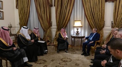 فيصل بن فرحان يلتقي وزراء خارجية مصر وسوريا والأردن بالقاهرة