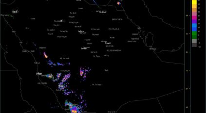 صور رادارات الطقس تبين استمرار الأمطار على 5 مناطق