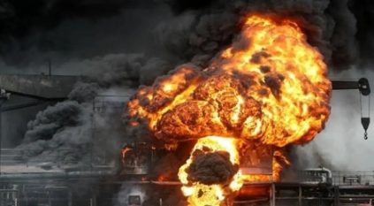 8 إصابات في انفجار مجمع للفولاذ بإيران