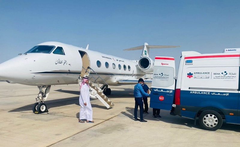 نقل طفلة بطائرة الإخلاء الطبي من أبو ظبي للسعودية