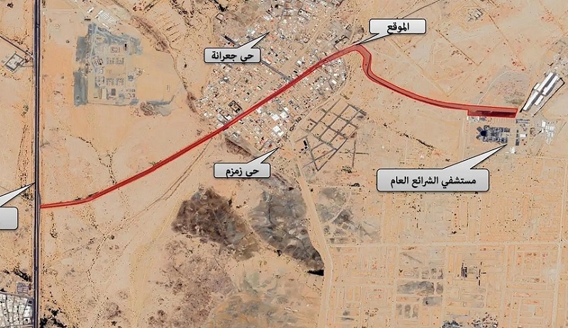تنفيذ مشروعي الطريقين لمستشفى الشرائع ومنتزه جعرانة العام