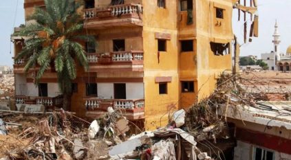 ربع مباني درنة الليبية تضررت من الإعصار