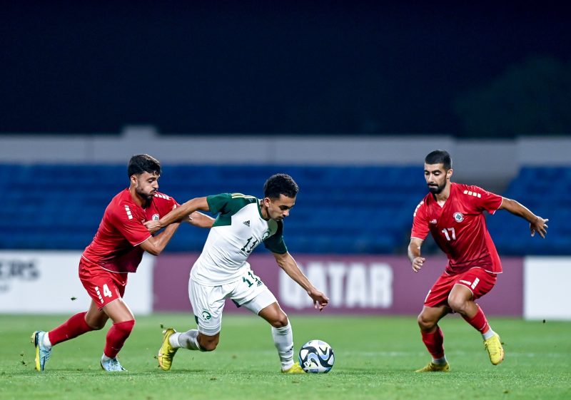 منتخب السعودية ولبنان