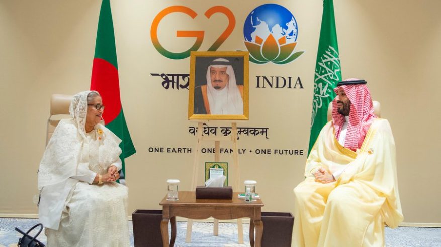 ولي العهد يلتقي رئيسة وزراء بنغلاديش على هامش قمة العشرين