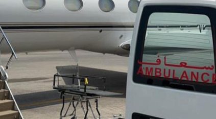 نقل مواطن بطائرة الإخلاء الطبي من دبي للسعودية