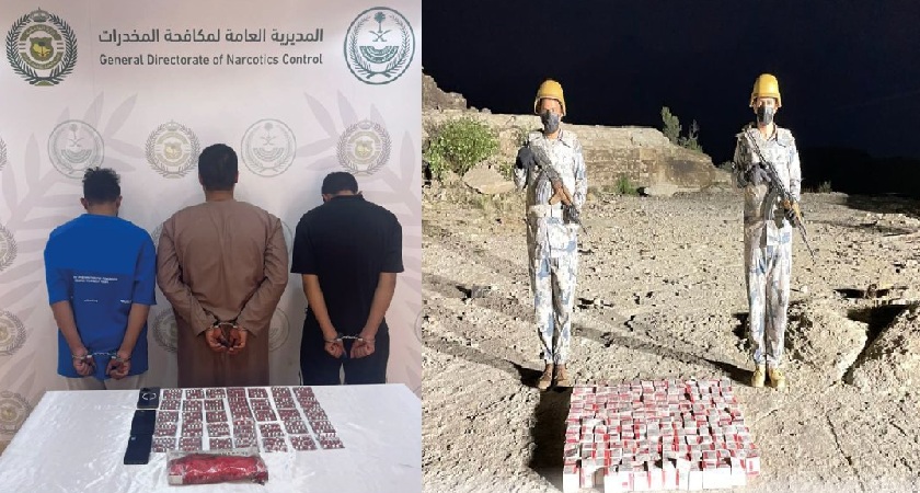 ضبط مروجين وإحباط تهريب الأقراص المحظورة بالشمالية وعسير