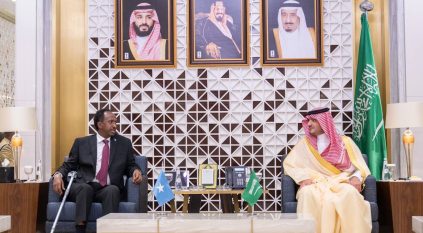 عبدالعزيز بن سعود يستقبل وزير الأمن الداخلي في الصومال