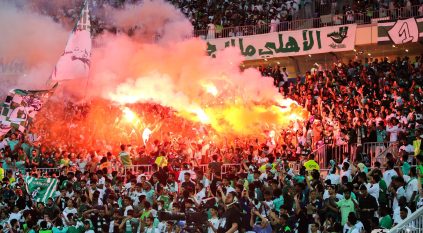 جماهير الأهلي تدعم ضمك ضد الاتحاد
