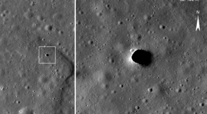 حفرة قطرها 10 أمتار على القمر وناسا تكشف السر