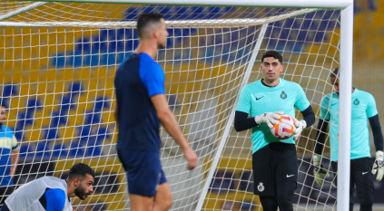 راغد النجار بعد مشاركته بـ تدريبات النصر: أشعر بالسعادة