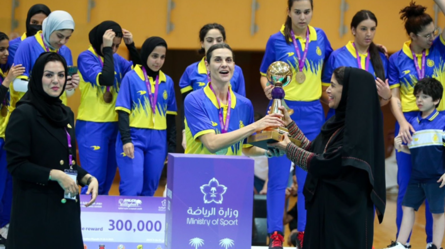 سيدات النصر أبطال النسخة الأولى من دوري الطائرة