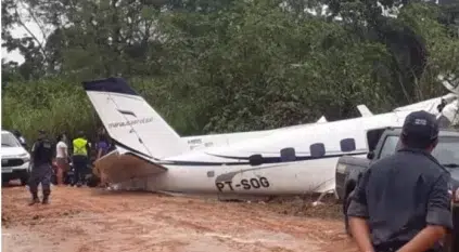 بالفيديو.. مقتل 14 شخصاً في تحطم طائرة بالبرازيل