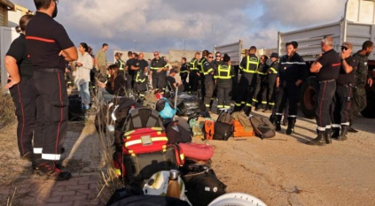 لقطات لمصرع 4 من فريق الإنقاذ اليوناني بليبيا