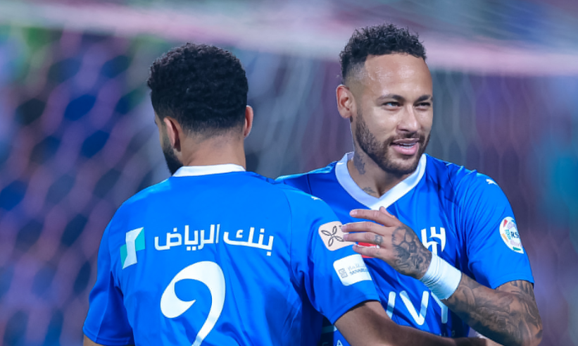 نيمار يصنع هدفين في مشاركته الأولى مع الهلال