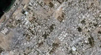 لقطات الأقمار الاصطناعية تكشف غزة قبل وبعد القصف الإسرائيلي