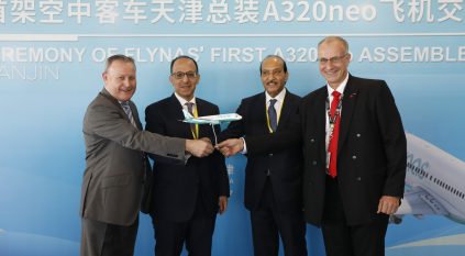 طيران ناس يتسلم 5 طائرات إيرباص A320neo جديدة