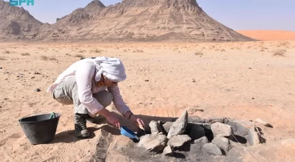 آثار استيطان بشري منذ عصر الهولوسين بجبل عراف في حائل