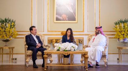 لقاء ثنائي بين محمد بن سلمان والرئيس الكوري في الرياض