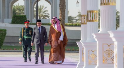 محمد بن سلمان يستقبل رئيس وزراء ماليزيا في قصر اليمامة بالرياض