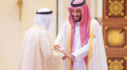 لقطات من استقبال ولي العهد القادة المشاركين في قمة الرياض