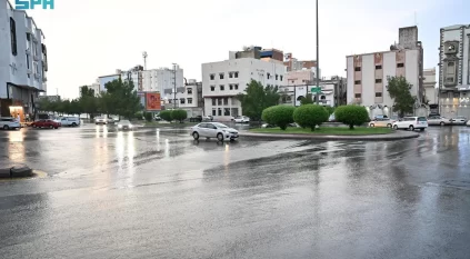 أمطار على عدد من محافظات مكة المكرمة حتى التاسعة 