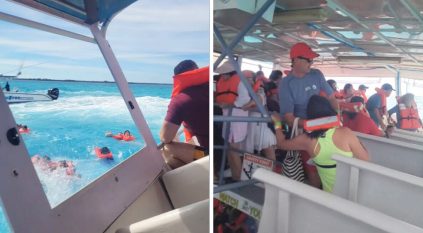 لحظة انقلاب قارب سياحي في جزر البهاما ومقتل سائحة أمريكية