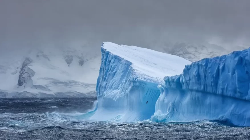 أكبر جبل جليدي في العالم بدأ يتحرك