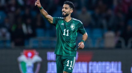 المنتخب السعودي يُنهي الشوط الأول ضد الأردن بثنائية صالح الشهري