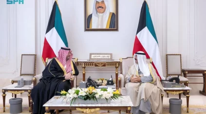 ولي عهد الكويت يستقبل تركي بن محمد ويبحثان العلاقات الثنائية