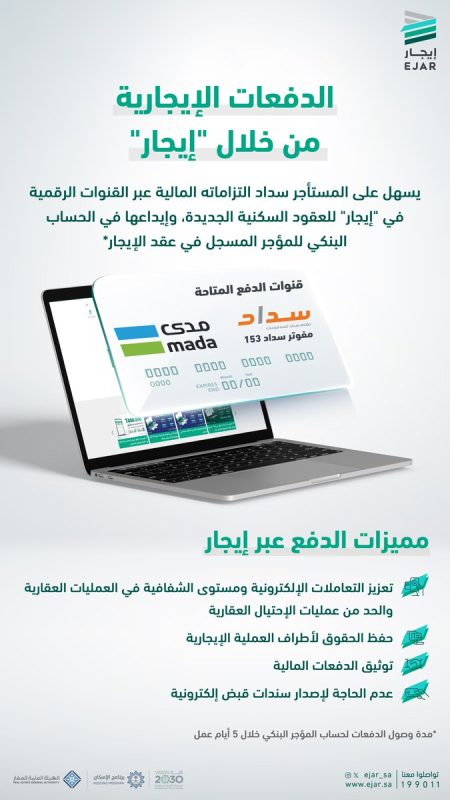 إيجار: حصر الدفع الإلكتروني للإيجار على العقود الس...