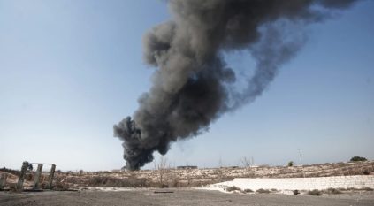 حريق في خط نقل نفط جنوب شرق ليبيا