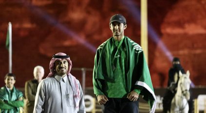 لقطات من تتويج الفائزين ببطولة العلا الدولية لالتقاط الأوتاد