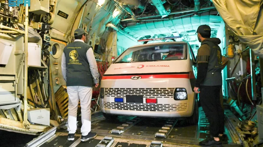 وصول الطائرة الإغاثية السعودية الـ25 لإغاثة الشعب الفلسطيني في غزة